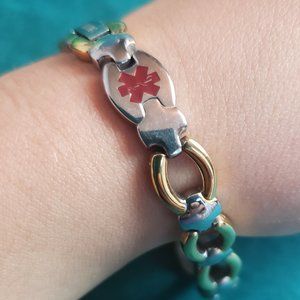 2/25$ Sabona medical diabetes magnetic stainless steel bracelet
